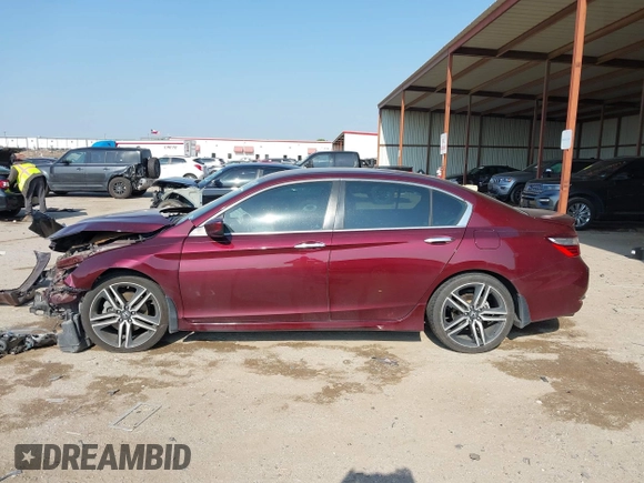 2017 Honda Accord Sport with VIN 1HGCR2F58HA025382, listed as a IAAI auction lot 42020349 with 107,021 mi miles. Bid and sale history available at carsss.com. Image 15.