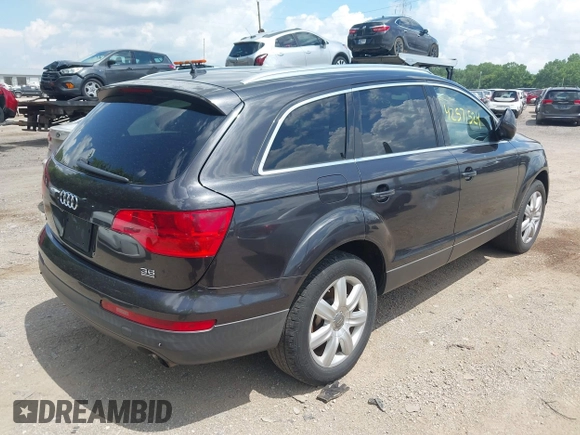 2008 Audi Q7 Premium with VIN WA1BY74L98D039862, listed as a IAAI auction lot 42571524 with 182,011 mi miles and . Bid and sale history available at DreamBid. Image 4.