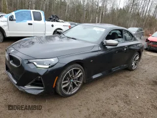 2022 BMW 2 Series M240i xDrive with VIN 3MW53CM00N8C76942, listed as a Copart auction lot 81163064 with 30,376 mi miles and Salvage Title. Bid and sale history available at carsss.com. Image 1.