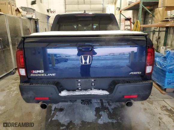 2022 Honda Ridgeline RTL-E with VIN 5FPYK3F78NB026770, listed as a Copart auction lot 82792494 with 54,254 mi miles and Salvage Title. Bid and sale history available at carsss.com. Image 6.