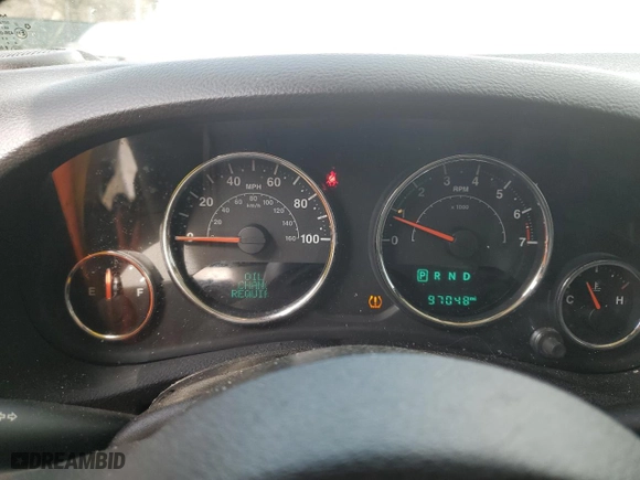 2018 Jeep Wrangler JK Unlimited Sport S with VIN 1C4BJWDG6JL814783, listed as a Copart auction lot 48219015 with 97,048 mi miles and Salvage Title. Bid and sale history available at carsss.com. Image 9.