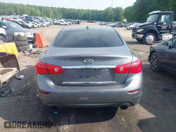 2014 Infiniti Q50 Premium with VIN JN1BV7AP2EM688259, listed as a IAAI auction lot 42149158 with 252,078 mi miles and . Bid and sale history available at DreamBid. Image 16.
