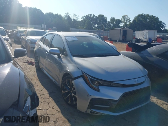 2021 Toyota Corolla SE with VIN 5YFS4MCE4MP085710, listed as a IAAI auction lot 40217536 with 70,066 mi miles. Bid and sale history available at carsss.com. Image 1.