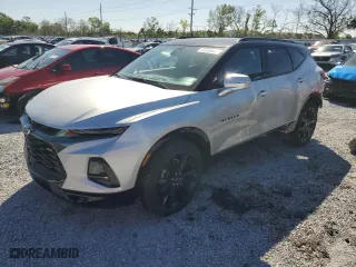 2022 Chevrolet Blazer RS with VIN 3GNKBERS7NS151817, listed as a Copart auction lot 47316885 with 19,801 mi miles and Non Repairable. Bid and sale history available at carsss.com. Image 1.