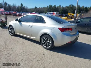2010 Kia Forte Koup EX with VIN KNAFU6A29A5132726, listed as a IAAI auction lot 42015833 with 156,000 mi miles. Bid and sale history available at carsss.com. Image 3.