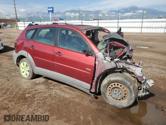 2003 Pontiac Vibe with VIN 5Y2SL62833Z439327, listed as a Copart auction lot 59469174 with 0 mi miles and Salvage Title. Bid and sale history available at carsss.com. Image 4.