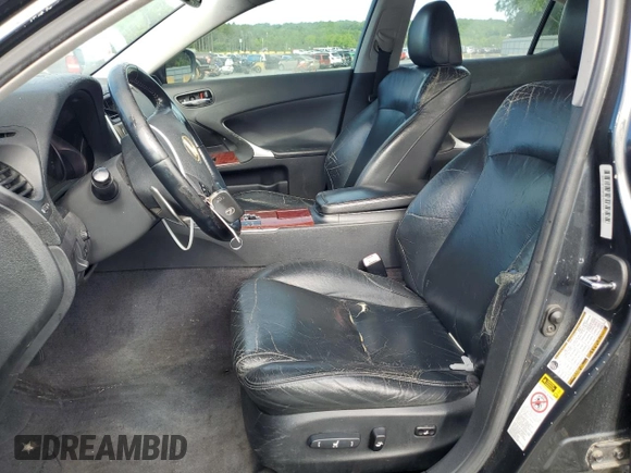 2010 Lexus IS 250 z VIN JTHBF5C25A5113401, wystawiony jako Copart lot #58067135 z przebiegiem 162 699 mil mil oraz Szkoda całkowita • Salvage title. Historia ofert i sprzedaży dostępna na DreamBid. Obrazek 7.