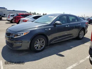 2016 Kia Optima LX with VIN KNAGT4L34G5085843, listed as a Copart auction lot 54608175 with 107,349 mi miles and Salvage Title. Bid and sale history available at carsss.com. Image 1.