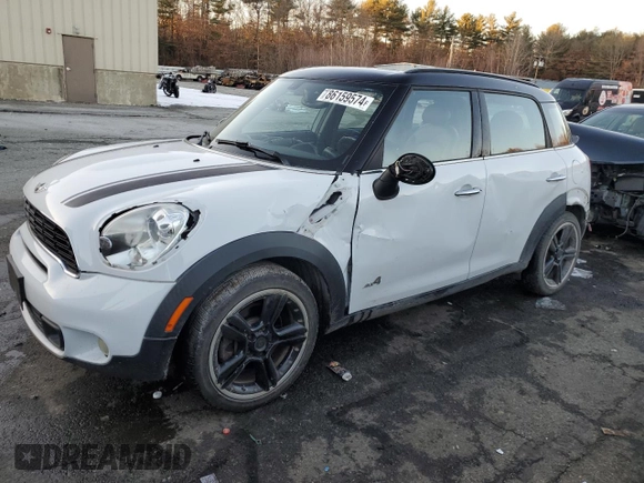 2012 MINI Countryman S с VIN WMWZC5C53CWL55584, выставлен на аукционе Copart как лот 86159574 с пробегом 117 504 миль миль и Списание • Salvage title. История ставок и продаж доступна на DreamBid. Изображение 1.