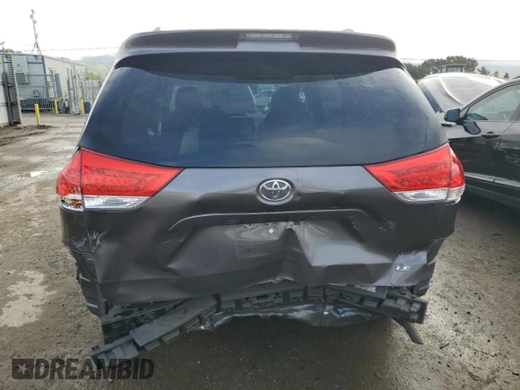 2012 Toyota Sienna LE AAS with VIN 5TDKK3DCXCS205335, listed as a Copart auction lot 51278835 with 112,618 mi miles and Salvage Title. Bid and sale history available at carsss.com. Image 6.