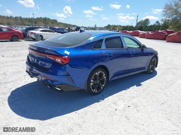2021 Kia K5 GT-Line with VIN 5XXG64J22MG009484, listed as a IAAI auction lot 41802385 with 43,373 mi miles. Bid and sale history available at carsss.com. Image 4.