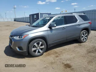 2018 Chevrolet Traverse LT z VIN 1GNEVHKW8JJ231187, wystawiony jako Copart lot #55394725 z przebiegiem 79 175 mil mil oraz Szkoda całkowita • Salvage title. Historia ofert i sprzedaży dostępna na DreamBid. Obrazek 1.