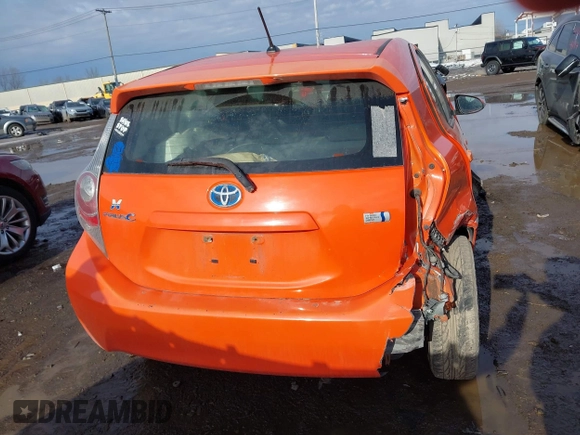 2012 Toyota Prius One with VIN JTDKDTB38C1003880, listed as a IAAI auction lot 41721852 with 212,721 mi miles. Bid and sale history available at carsss.com. Image 16.