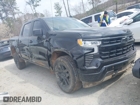 2024 Chevrolet Silverado 1500 RST with VIN 2GCUDEED8R1143343, listed as a IAAI auction lot 41779251 with 24,330 mi miles. Bid and sale history available at carsss.com. Image 1.