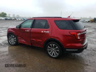 2018 Ford Explorer Platinum with VIN 1FM5K8HT7JGB48650, listed as a Copart auction lot 58168205 with 136,494 mi miles and Clean title. Bid and sale history available at DreamBid. Image 2.