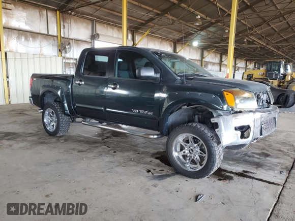 2006 Nissan Titan SE with VIN 1N6AA07B86N543212, listed as a Copart auction lot 45380035 with 186,431 mi miles and Salvage title. Bid and sale history available at DreamBid. Image 4.