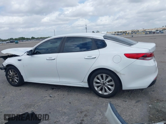 2018 Kia Optima LX with VIN 5XXGT4L34JG253597, listed as a IAAI auction lot 41915762 with 166,521 mi miles. Bid and sale history available at carsss.com. Image 14.
