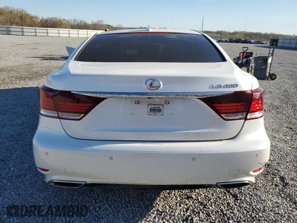 2014 Lexus LS 460 with VIN JTHBL5EF3E5129157, listed as a Copart auction lot 50662565 with Not provided miles and Salvage title. Bid and sale history available at DreamBid. Image 6.