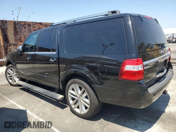 2017 Ford Expedition Max Platinum with VIN 1FMJK1MT3HEA37157, listed as a Copart auction lot 57673355 with 88,180 mi miles and Salvage title. Bid and sale history available at DreamBid. Image 2.