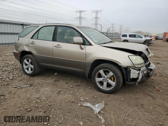 2003 Lexus RX 300 z VIN JTJHF10U030308457, wystawiony jako Copart lot #54902855 z przebiegiem 263 202 mil mil oraz Szkoda całkowita • Salvage title. Historia ofert i sprzedaży dostępna na DreamBid. Obrazek 4.