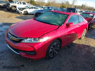 2017 Honda Accord Coupe EX-L V6 with VIN 1HGCT2B80HA005709, listed as a IAAI auction lot 41206963 with 44,870 mi miles. Bid and sale history available at carsss.com. Image 2.