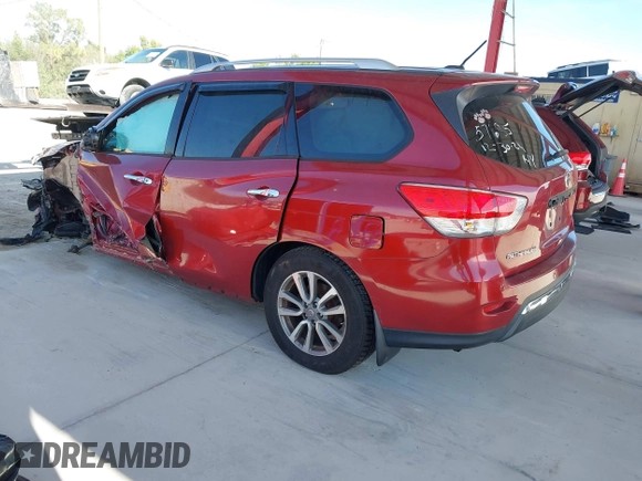2016 Nissan Pathfinder SV with VIN 5N1AR2MN6GC621713, listed as a IAAI auction lot 41275408 with 136,017 mi miles. Bid and sale history available at carsss.com. Image 3.