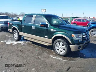 2014 Ford F-150 XL with VIN 1FTFW1ET5EKF14763, listed as a IAAI auction lot 41739651 with 1 mi miles. Bid and sale history available at carsss.com. Image 1.