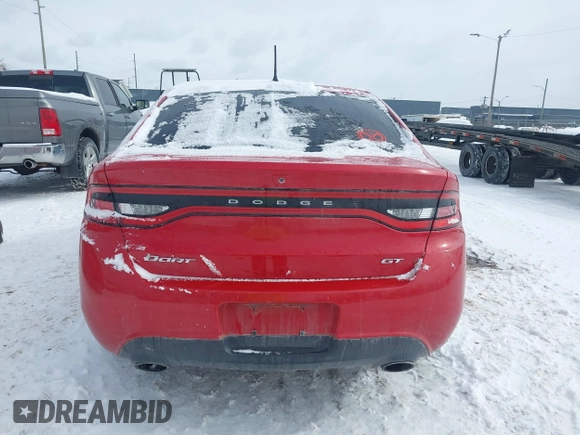 2015 Dodge Dart GT with VIN 1C3CDFEB4FD165702, listed as a IAAI auction lot 41612804 with 137,872 mi miles. Bid and sale history available at carsss.com. Image 16.