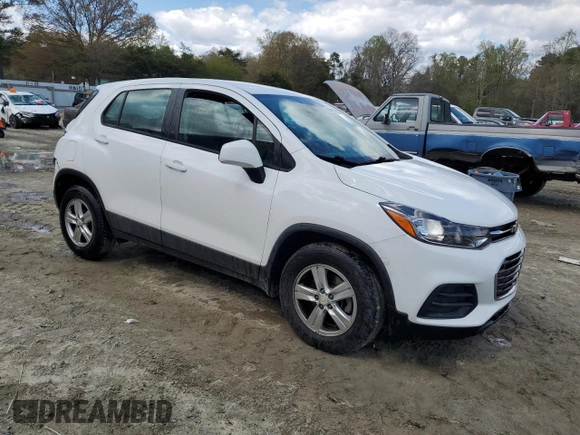 2021 Chevrolet Trax LS with VIN KL7CJKSM0MB368949, listed as a Copart auction lot 53343175 with 54,581 mi miles and Clean Title. Bid and sale history available at carsss.com. Image 4.
