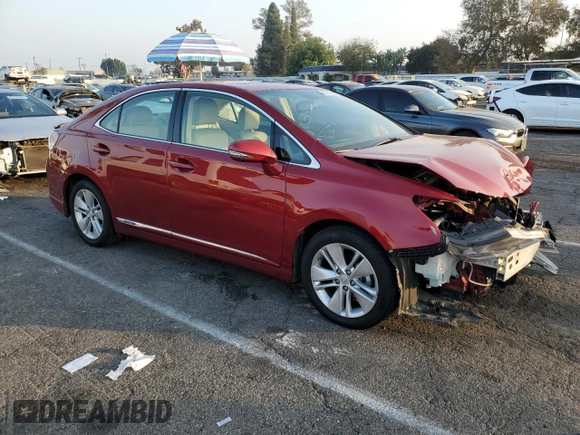 2010 Lexus HS 250h with VIN JTHBB1BA3A2024716, listed as a Copart auction lot 83153184 with 101,598 mi miles and Salvage Title. Bid and sale history available at DreamBid. Image 4.