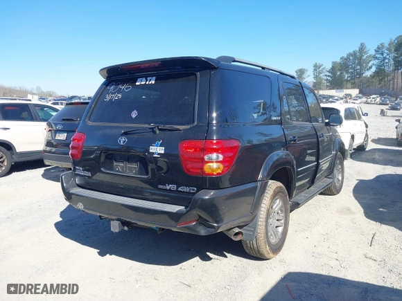 2003 Toyota Sequoia Limited with VIN 5TDBT48AX3S199046, listed as a IAAI auction lot 41853140 with 170,958 mi miles. Bid and sale history available at carsss.com. Image 4.