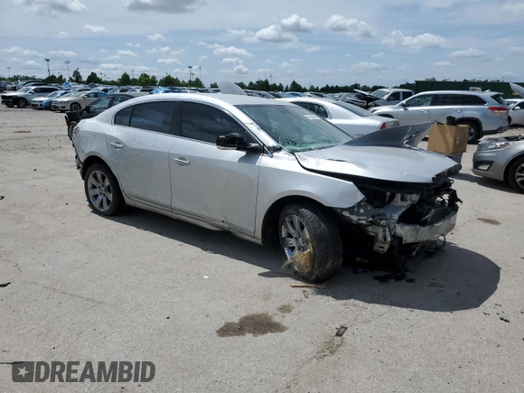 2010 Buick LaCrosse CXL with VIN 1G4GC5EGXAF202296, listed as a Copart auction lot 61000955 with Not provided miles and Salvage title. Bid and sale history available at DreamBid. Image 4.