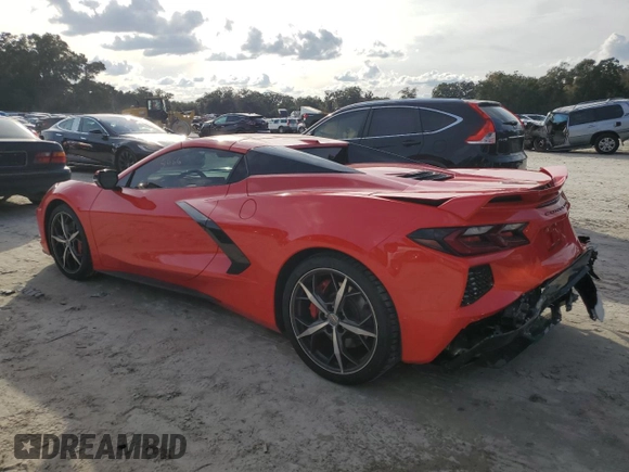 2021 Chevrolet Corvette 3LT with VIN 1G1YC3D49M5122768, listed as a Copart auction lot 79731353 with 5,666 mi miles. Bid and sale history available at carsss.com. Image 2.