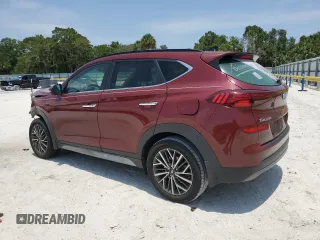 2020 Hyundai Tucson Ultimate with VIN KM8J33AL8LU255297, listed as a Copart auction lot 57550635 with Not provided miles and Salvage title. Bid and sale history available at DreamBid. Image 2.