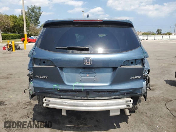 2022 Honda Pilot EX-L with VIN 5FNYF6H56NB009475, listed as a Copart auction lot 53142705 with 66,469 mi miles and Non repairable. Bid and sale history available at DreamBid. Image 6.
