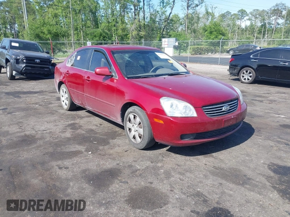 2008 Kia Optima LX z VIN KNAGE123785196642, wystawiony jako IAAI lot #42186620 z przebiegiem 141 368 mil mil oraz . Historia ofert i sprzedaży dostępna na DreamBid. Obrazek 1.