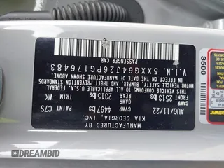2023 Kia K5 GT-Line z VIN 5XXG64J26PG176483, wystawiony jako IAAI lot #42154614 z przebiegiem 61 050 mil mil oraz . Historia ofert i sprzedaży dostępna na DreamBid. Obrazek 9.