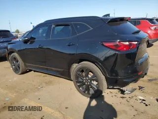 2022 Chevrolet Blazer RS with VIN 3GNKBKRS0NS219177, listed as a Copart auction lot 71610744 with 23,116 mi miles and Salvage title. Bid and sale history available at DreamBid. Image 2.