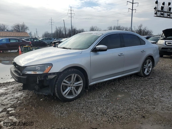 2014 Volkswagen Passat SEL Premium with VIN 1VWCS7A32EC021279, listed as a Copart auction lot 85785544 with 66,829 mi miles and Salvage Title. Bid and sale history available at carsss.com. Image 1.