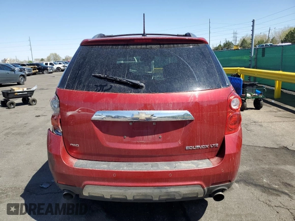 2013 Chevrolet Equinox LTZ with VIN 2GNFLGE33D6337375, listed as a Copart auction lot 52931175 with 107,371 mi miles and Salvage Title. Bid and sale history available at carsss.com. Image 6.