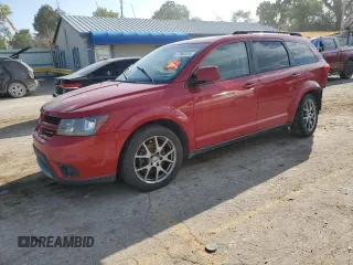 2016 Dodge Journey R/T with VIN 3C4PDCEG4GT207918, listed as a Copart auction lot 71802514 with 142,397 mi miles and Salvage Title. Bid and sale history available at carsss.com. Image 1.