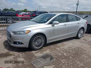 2014 Ford Fusion Titanium with VIN 3FA6P0K99ER181842, listed as a IAAI auction lot 42093066 with 115,798 mi miles. Bid and sale history available at carsss.com. Image 2.