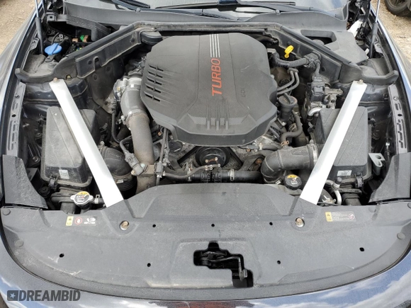2021 Kia Stinger GT with VIN KNAE35LC2M6089778, listed as a Copart auction lot 67711054 with 76,690 mi miles and Salvage Title. Bid and sale history available at carsss.com. Image 11.