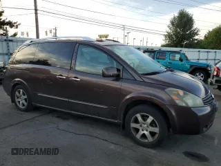 2007 Nissan Quest SE with VIN 5N1BV28U07N141172, listed as a Copart auction lot 70747794 with 210,409 mi miles and Salvage Title. Bid and sale history available at carsss.com. Image 4.