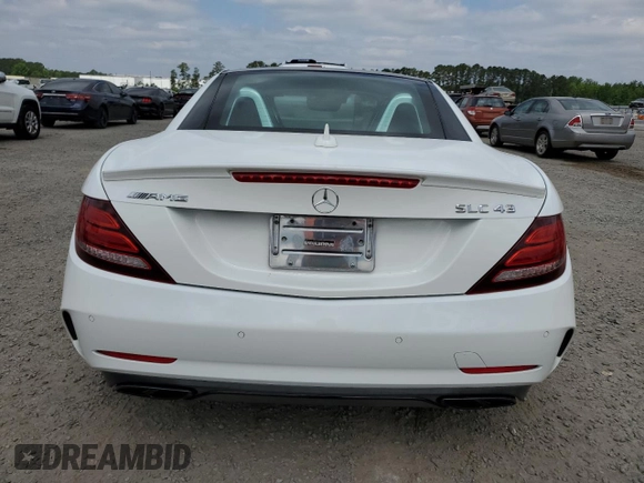 2017 Mercedes-Benz SLC 43 AMG z VIN WDDPK6GA6HF137047, wystawiony jako Copart lot #56179645 z przebiegiem 17 049 mil mil oraz Szkoda całkowita • Salvage title. Historia ofert i sprzedaży dostępna na DreamBid. Obrazek 10.