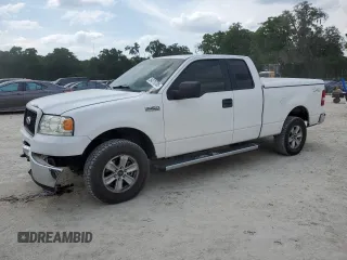 2005 Ford F-150 STX with VIN 1FTRX14W35FB76018, listed as a Copart auction lot 54075785 with 209,176 mi miles and Salvage Title. Bid and sale history available at carsss.com. Image 1.