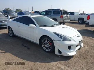 2005 Toyota Celica GT with VIN JTDDR32T450181319, listed as a IAAI auction lot 41778333 with 227,575 mi miles. Bid and sale history available at carsss.com. Image 1.