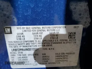 2022 Buick Envision Essence with VIN LRBFZPR44ND015551, listed as a Copart auction lot 78857804 with 21,633 mi miles and Salvage Title. Bid and sale history available at carsss.com. Image 15.