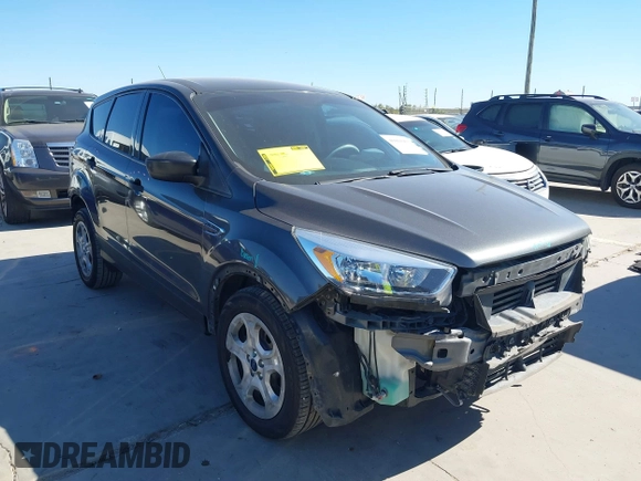 2017 Ford Escape S with VIN 1FMCU0F72HUE94674, listed as a IAAI auction lot 40860903 with 80,490 mi miles. Bid and sale history available at carsss.com. Image 1.
