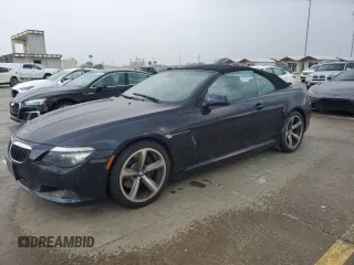 2010 BMW 6 Series 650i with VIN WBAEB5C56AC225217, listed as a Copart auction lot 74073014 with 0 mi miles and Salvage Title. Bid and sale history available at carsss.com. Image 1.